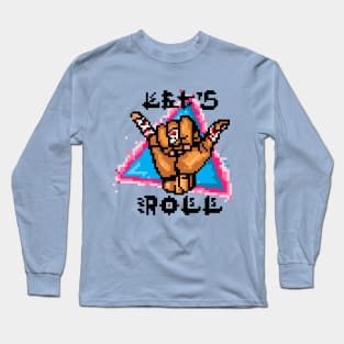 Let's Roll 8-Bit Hang Loose Hand Long Sleeve T-Shirt